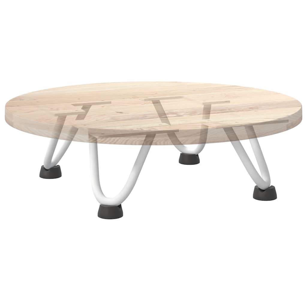 vidaXL Haarnadelbeine für Couchtisch 4 Stk. Weiß 10 cm Massivstahl