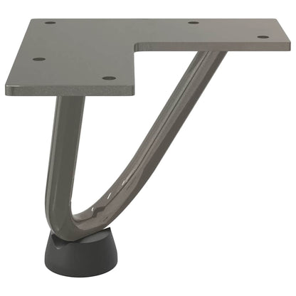vidaXL Haarnadelbeine für Couchtisch 4 Stk. Naturstahl 10 cm Massivstahl