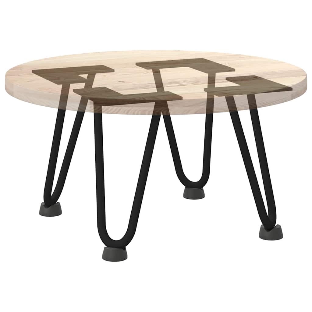 vidaXL Haarnadelbeine für Couchtisch 4 Stk. Schwarz 20 cm Massivstahl