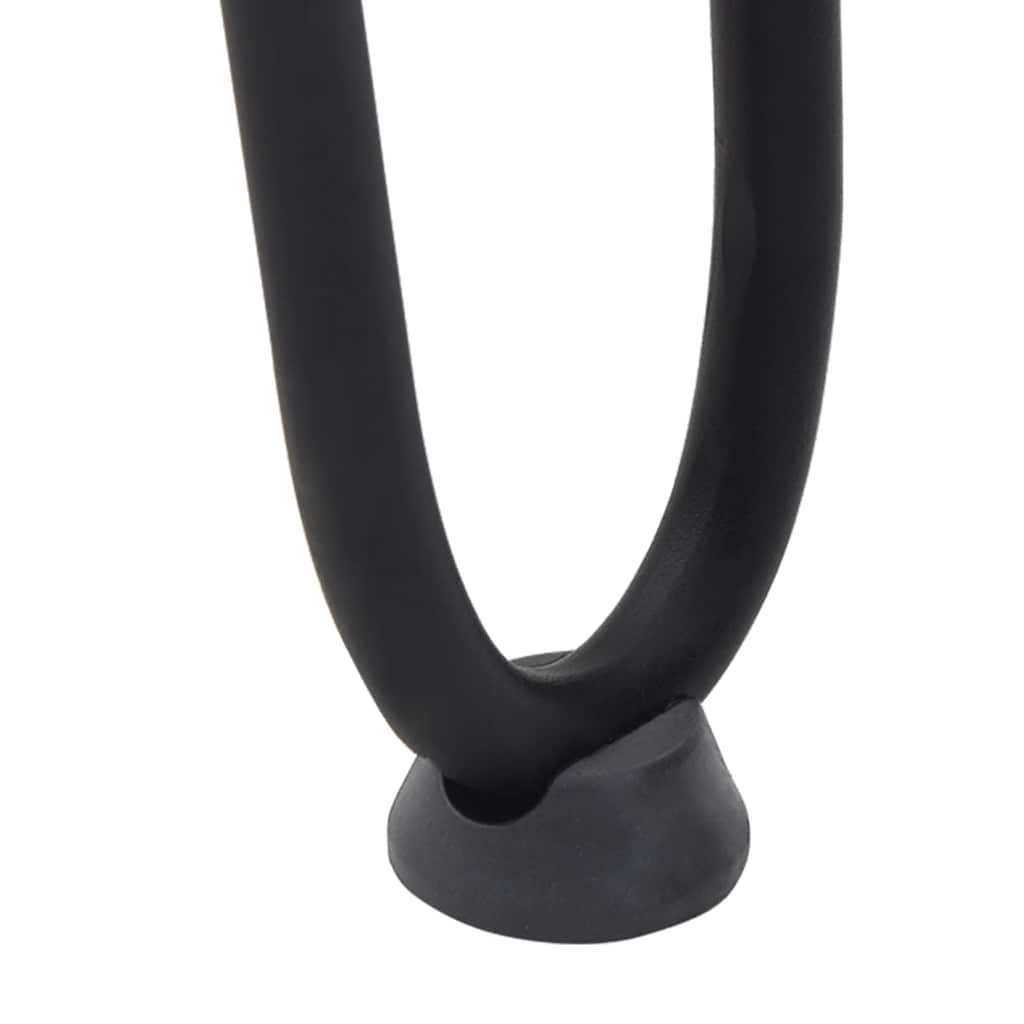vidaXL Haarnadelbeine für Couchtisch 4 Stk. Schwarz 20 cm Massivstahl