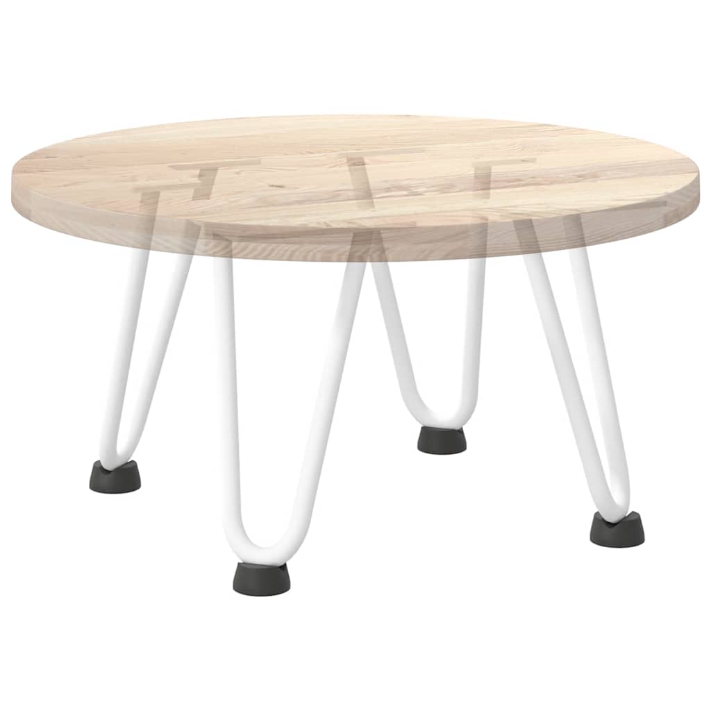 vidaXL Haarnadelbeine für Couchtisch 4 Stk. Weiß 20 cm Massivstahl