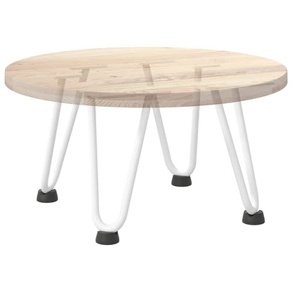 vidaXL Haarnadelbeine für Couchtisch 4 Stk. Weiß 20 cm Massivstahl