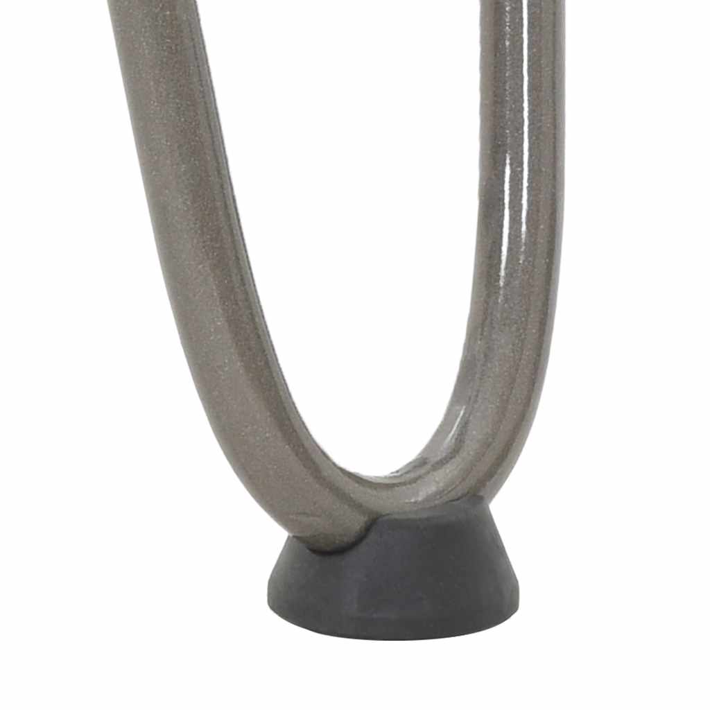 vidaXL Haarnadelbeine für Couchtisch 4 Stk. Naturstahl 20 cm Massivstahl