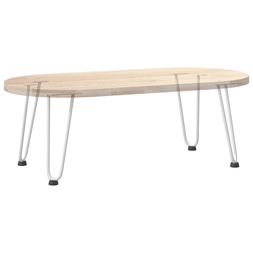 vidaXL Haarnadelbeine für Couchtisch 4 Stk. Weiß 30 cm Massivstahl