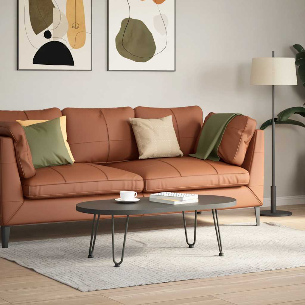 vidaXL Haarnadelbeine für Couchtisch 4 Stk. Anthrazit 30 cm Massivstahl