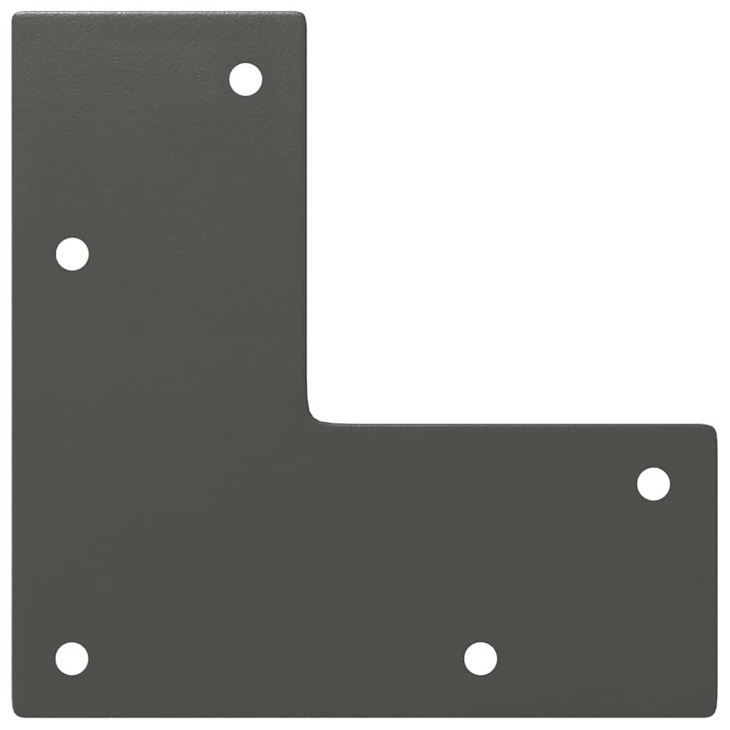 vidaXL Haarnadelbeine für Couchtisch 4 Stk. Anthrazit 30 cm Massivstahl