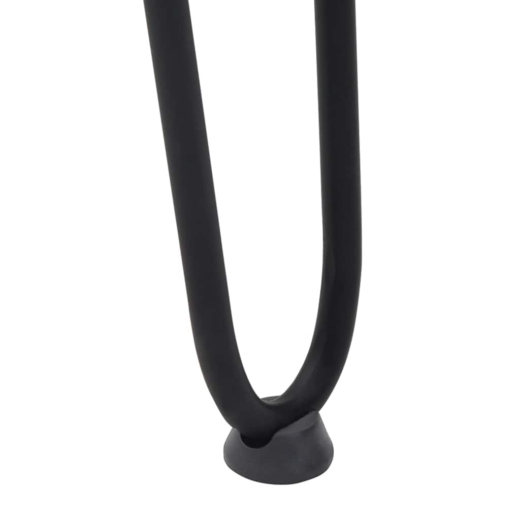 vidaXL Haarnadelbeine für Couchtisch 4 Stk. Schwarz 42 cm Massivstahl