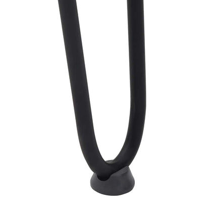 vidaXL Haarnadelbeine für Couchtisch 4 Stk. Schwarz 42 cm Massivstahl