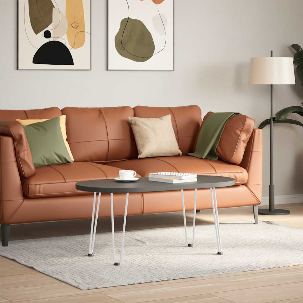 vidaXL Haarnadelbeine für Couchtisch 4 Stk. Weiß 42 cm Massivstahl
