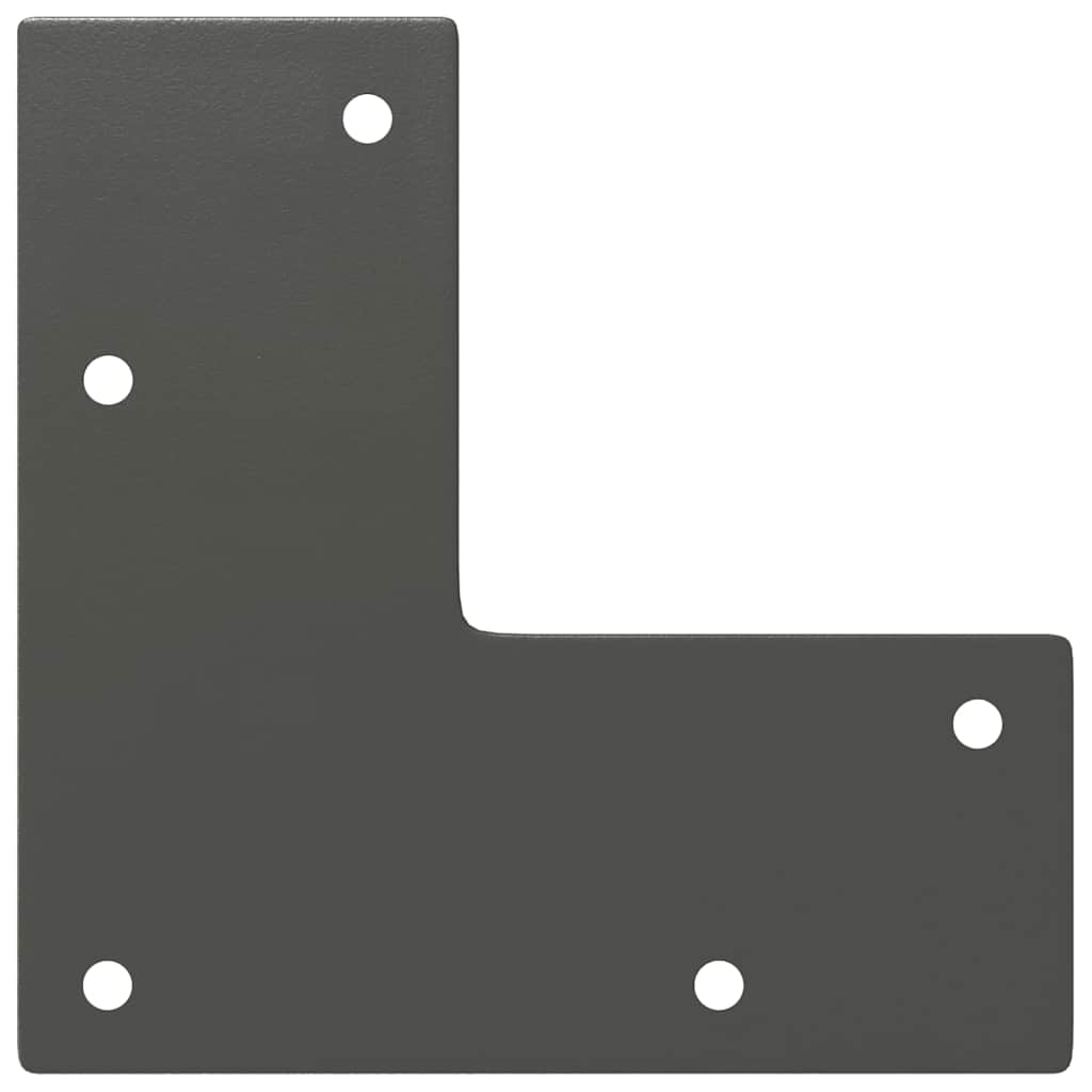 vidaXL Haarnadelbeine für Couchtisch 4 Stk. Anthrazit 42 cm Massivstahl