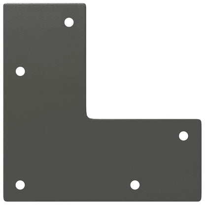 vidaXL Haarnadelbeine für Couchtisch 4 Stk. Anthrazit 42 cm Massivstahl