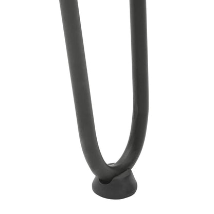 vidaXL Haarnadelbeine für Couchtisch 4 Stk. Anthrazit 42 cm Massivstahl