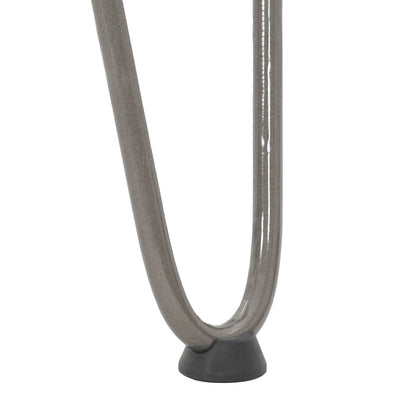 vidaXL Haarnadelbeine für Couchtisch 4 Stk. Naturstahl 42 cm Massivstahl