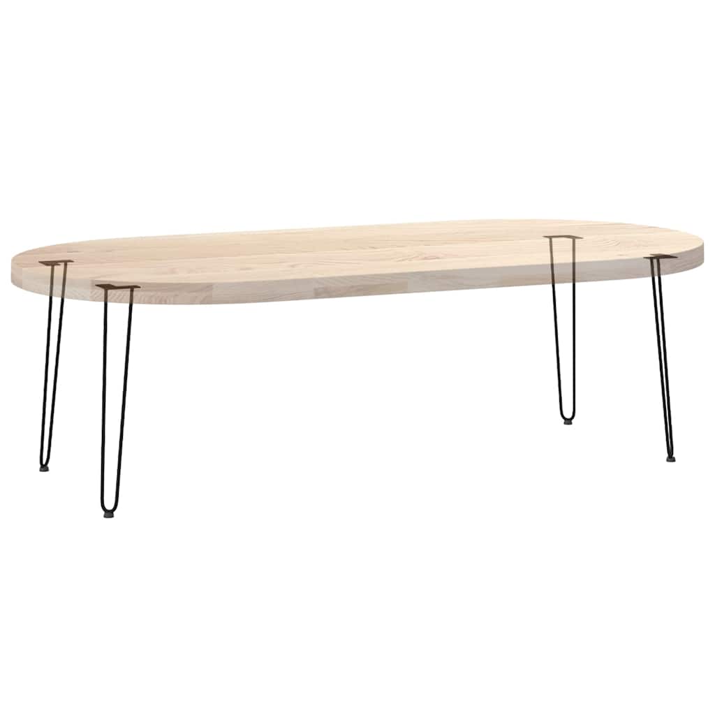vidaXL Haarnadelbeine für Konsolentische 4 Stk. Schwarz 72 cm Massivstahl