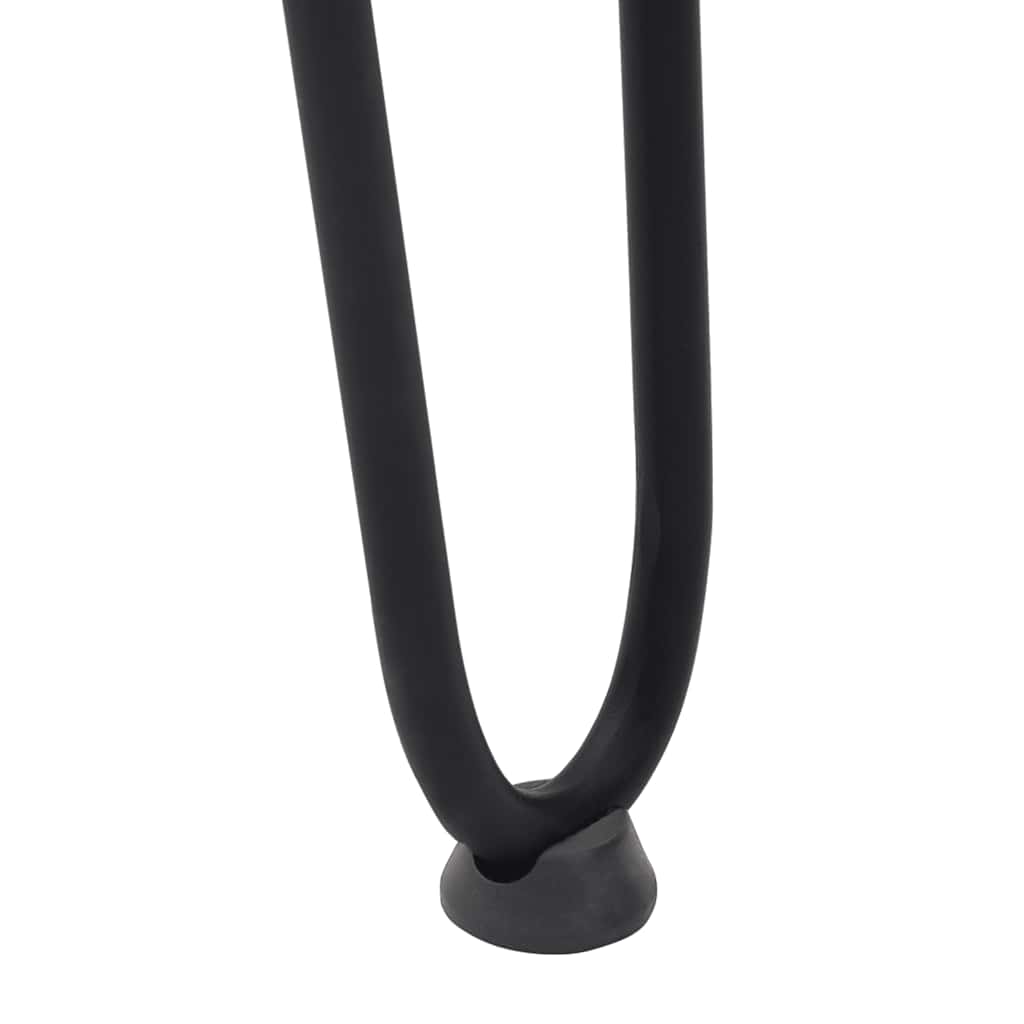vidaXL Haarnadelbeine für Konsolentische 4 Stk. Schwarz 72 cm Massivstahl