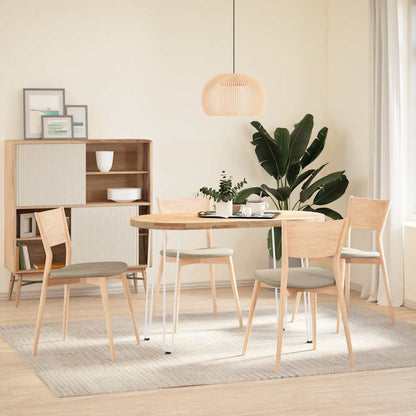 vidaXL Haarnadelbeine für Konsolentische 4 Stk. Weiß 72 cm Massivstahl