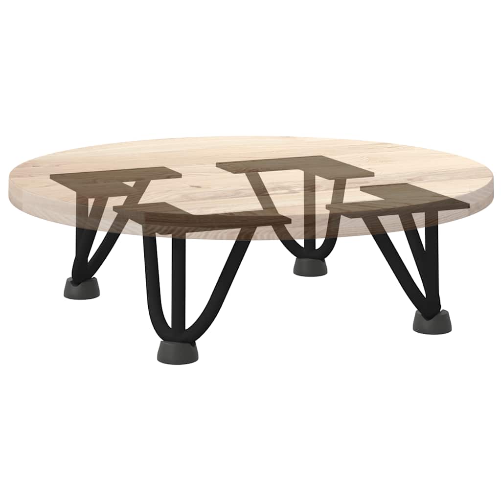vidaXL Haarnadelbeine für Couchtisch 4 Stk. Schwarz 10 cm Massivstahl