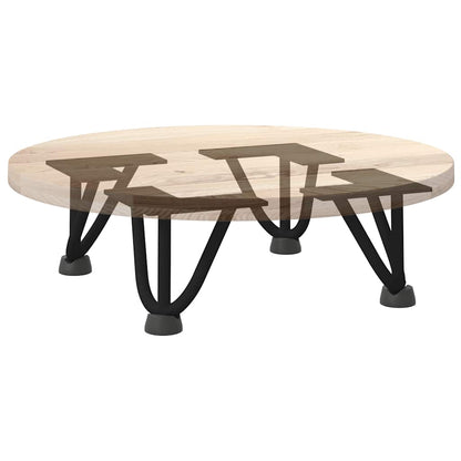 vidaXL Haarnadelbeine für Couchtisch 4 Stk. Schwarz 10 cm Massivstahl