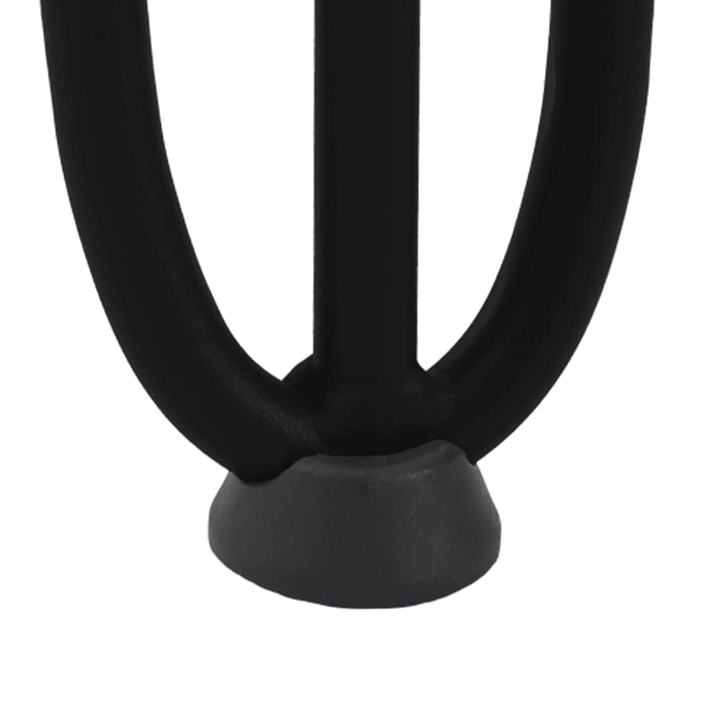 vidaXL Haarnadelbeine für Couchtisch 4 Stk. Schwarz 10 cm Massivstahl