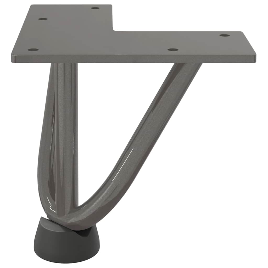 vidaXL Haarnadelbeine für Couchtisch 4 Stk. Naturstahl 10 cm Massivstahl
