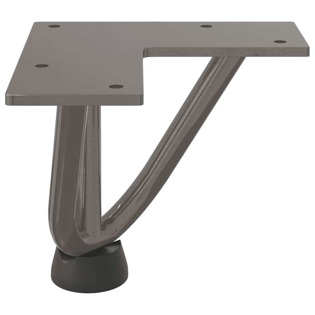 vidaXL Haarnadelbeine für Couchtisch 4 Stk. Naturstahl 10 cm Massivstahl