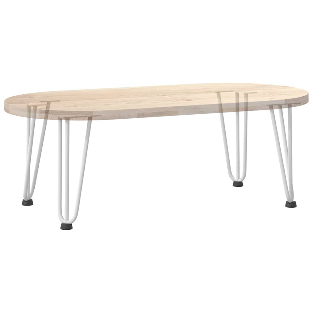 vidaXL Haarnadelbeine für Couchtisch 4 Stk. Weiß 30 cm Massivstahl