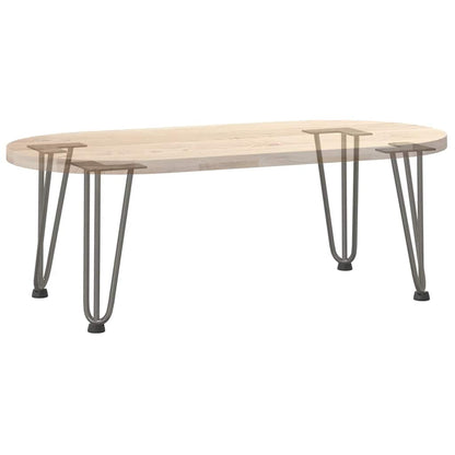 vidaXL Haarnadelbeine für Couchtisch 4 Stk. Naturstahl 30 cm Massivstahl