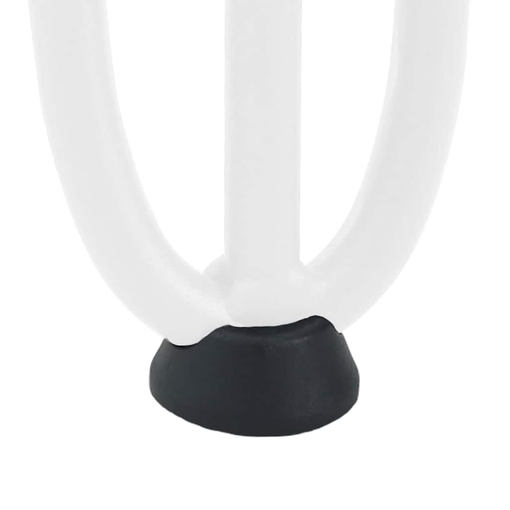 vidaXL Haarnadelbeine für Couchtisch 4 Stk. Weiß 42 cm Massivstahl