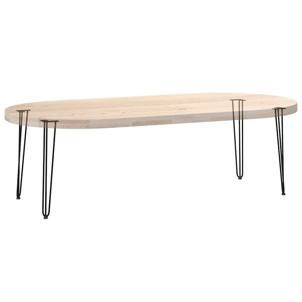 vidaXL Haarnadelbeine für Konsolentische 4 Stk. Schwarz 72 cm Massivstahl
