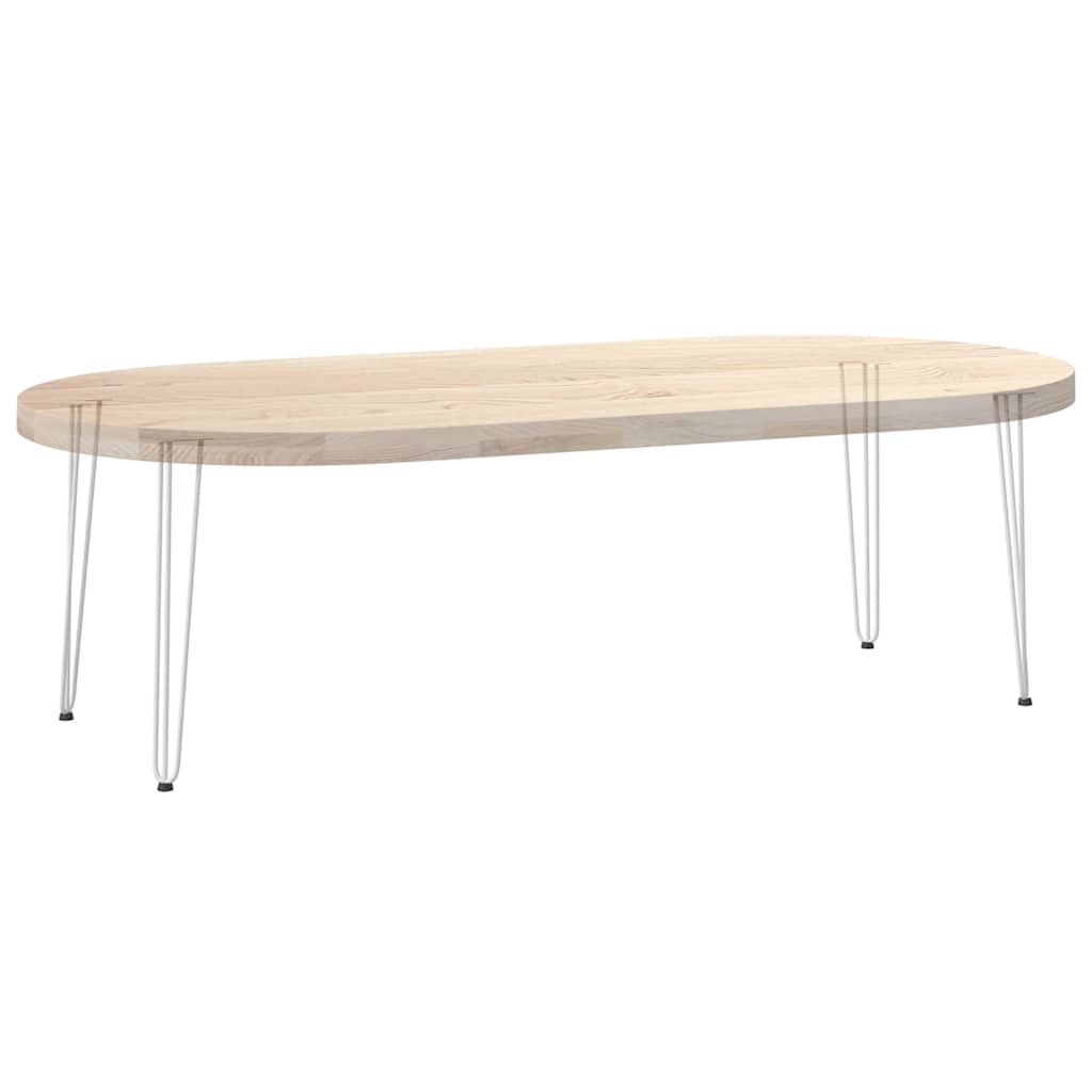 vidaXL Haarnadelbeine für Konsolentische 4 Stk. Weiß 72 cm Massivstahl