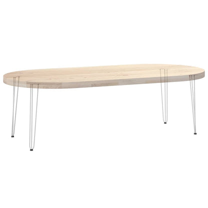 vidaXL Haarnadelbeine für Konsolentische 4 Stk. Weiß 72 cm Massivstahl