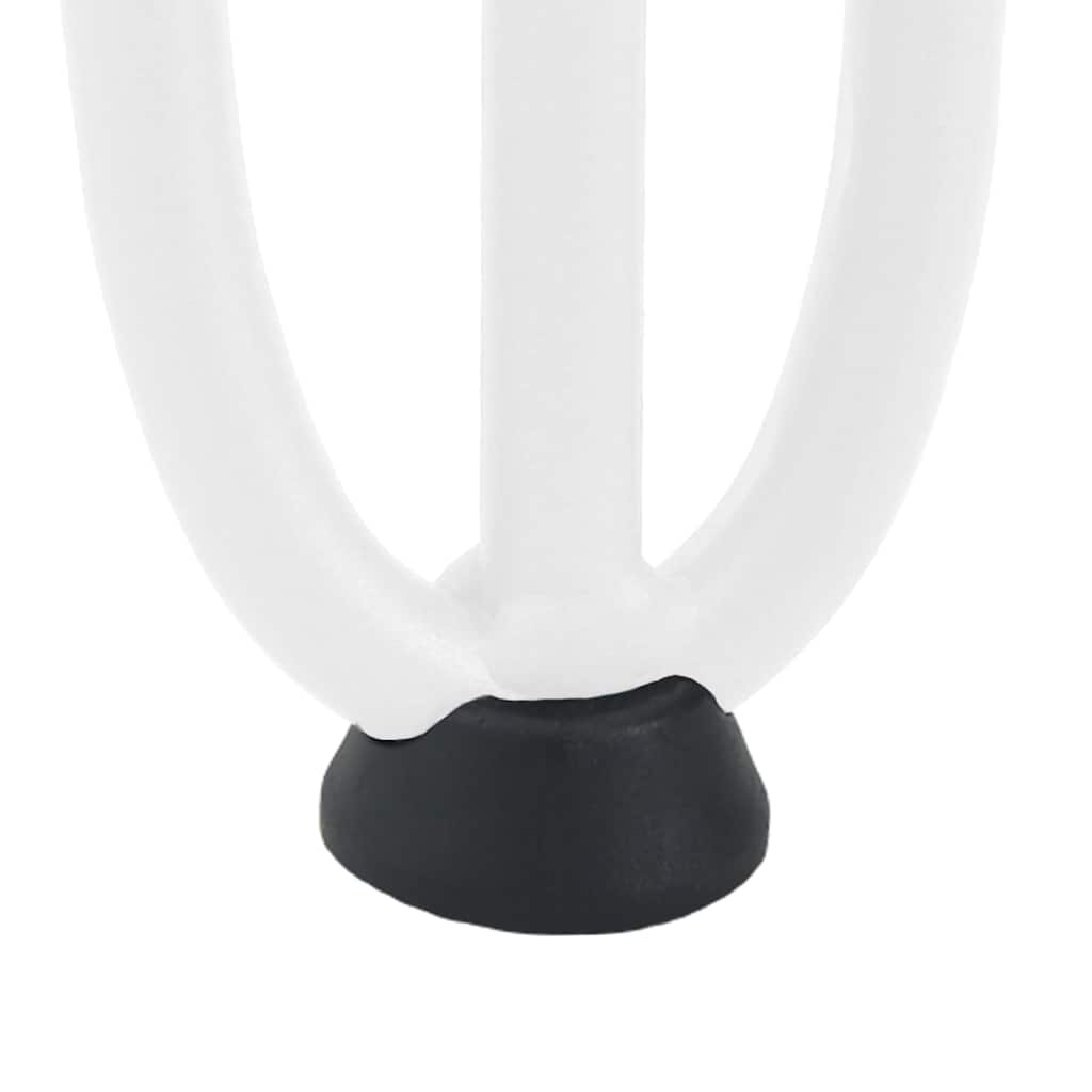 vidaXL Haarnadelbeine für Konsolentische 4 Stk. Weiß 72 cm Massivstahl