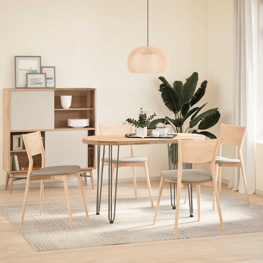 vidaXL Haarnadelbeine für Konsolentische 4 Stk. Naturstahl 72 cm Massivstahl