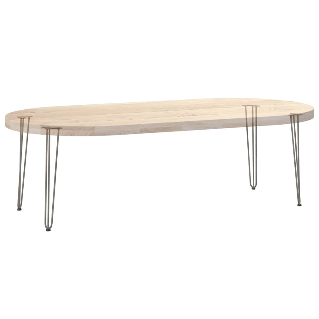 vidaXL Haarnadelbeine für Konsolentische 4 Stk. Naturstahl 72 cm Massivstahl