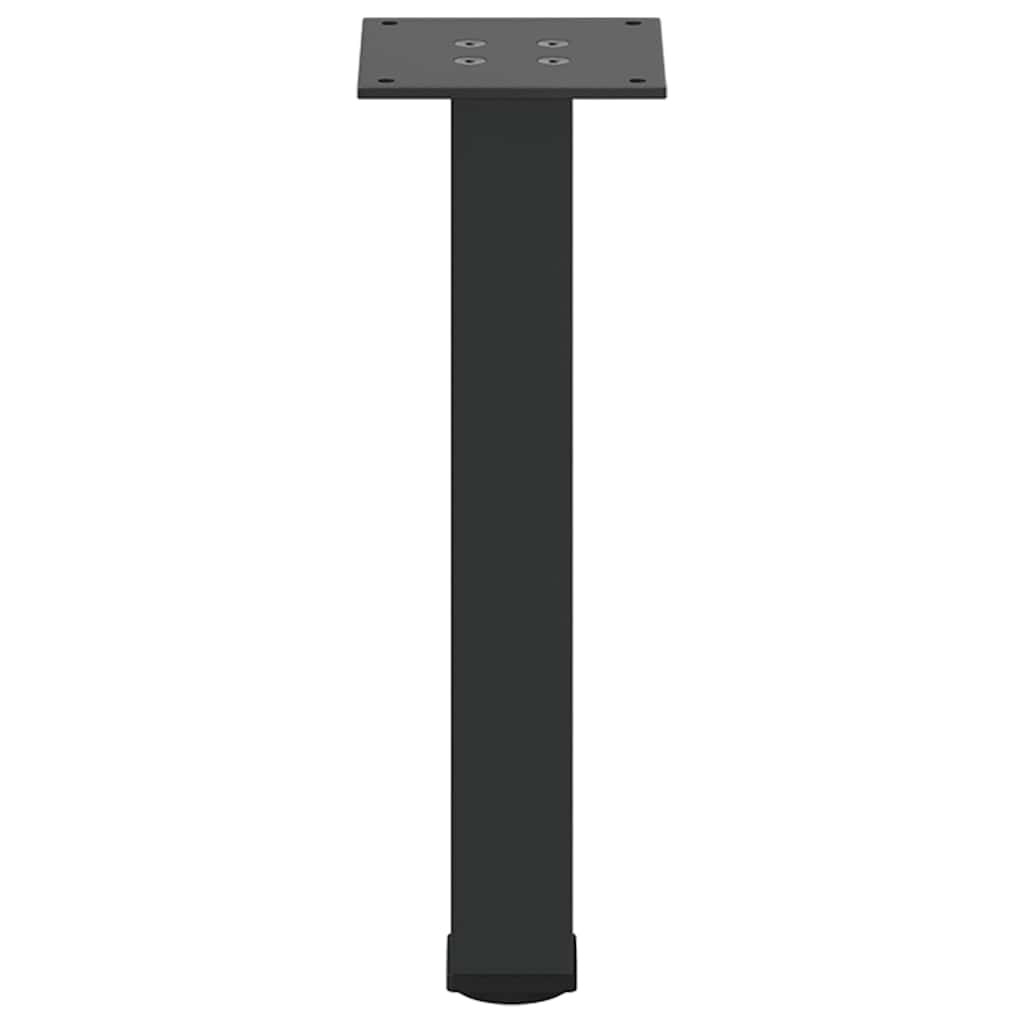 vidaXL Couchtischbeine 4 Stk. Schwarz 30-32 cm Stahl