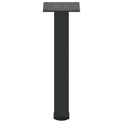 vidaXL Couchtischbeine 4 Stk. Schwarz 30-32 cm Stahl
