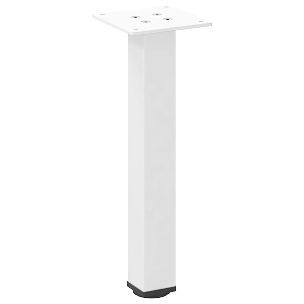 vidaXL Couchtischbeine 4 Stk. Weiß 30-32 cm Stahl