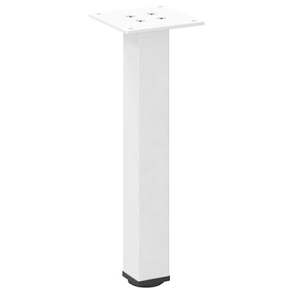 vidaXL Couchtischbeine 4 Stk. Weiß 30-32 cm Stahl