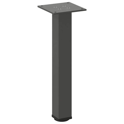 vidaXL Pieds de table basse 4 pcs Anthracite 30-32 cm Acier