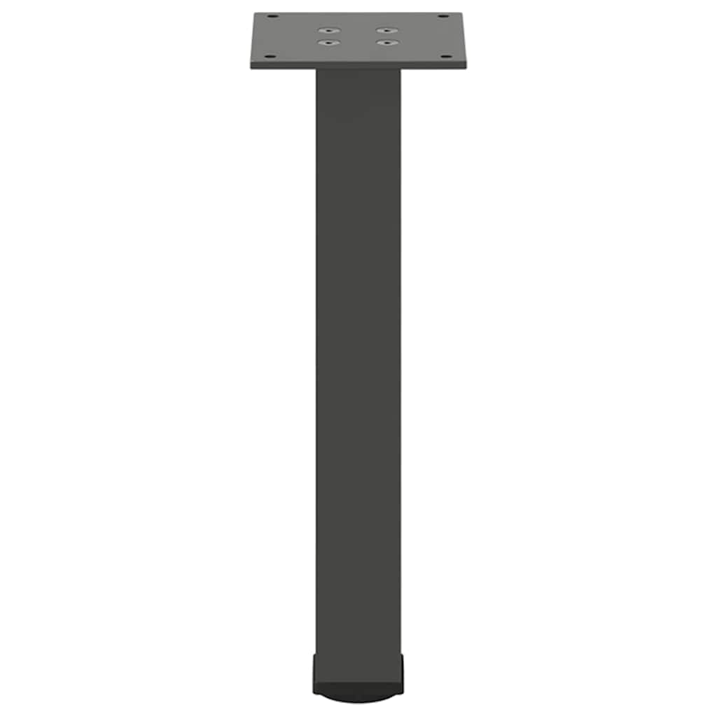 vidaXL Pieds de table basse 4 pcs Anthracite 30-32 cm Acier