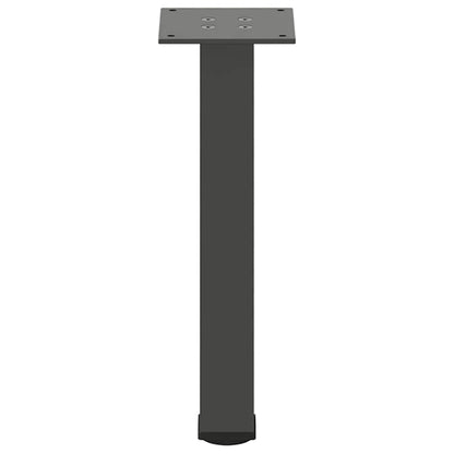 vidaXL Pieds de table basse 4 pcs Anthracite 30-32 cm Acier