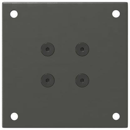 vidaXL Pieds de table basse 4 pcs Anthracite 30-32 cm Acier
