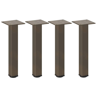Couchtischbeine 4 Stk. Naturstahl 30-32 cm Stahl