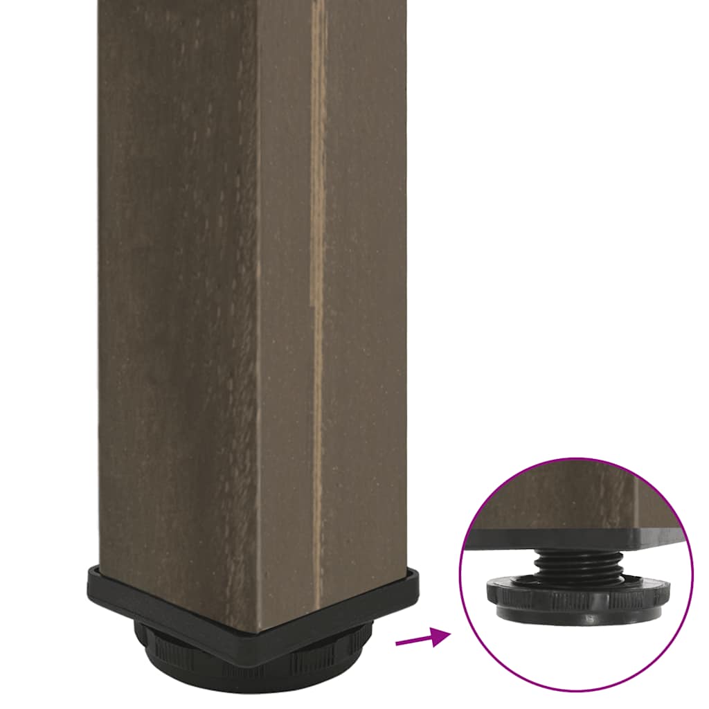 Couchtischbeine 4 Stk. Naturstahl 30-32 cm Stahl