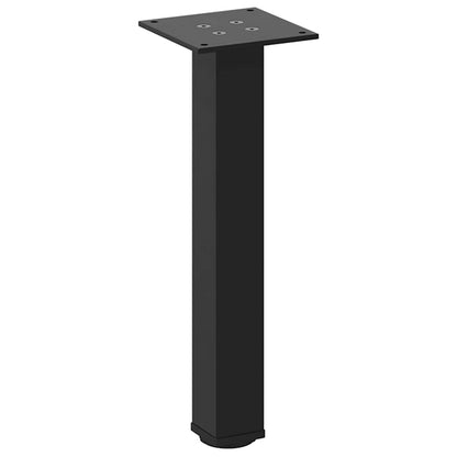 vidaXL Pieds de table basse 4 pcs Noir 42-44 cm Acier