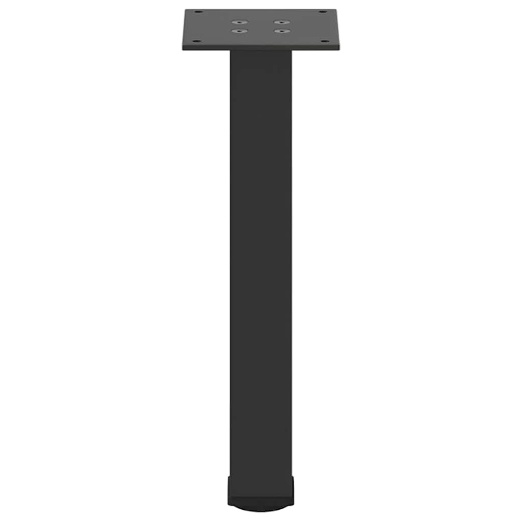 vidaXL Pieds de table basse 4 pcs Noir 42-44 cm Acier