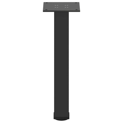 vidaXL Pieds de table basse 4 pcs Noir 42-44 cm Acier