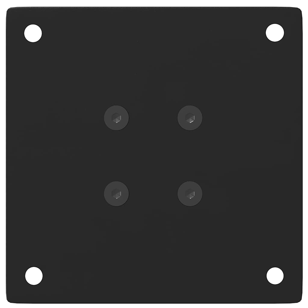 vidaXL Pieds de table basse 4 pcs Noir 42-44 cm Acier