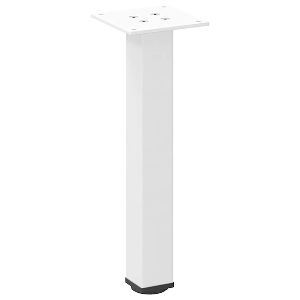 vidaXL Couchtischbeine 4 Stk. Weiß 42-44 cm Stahl