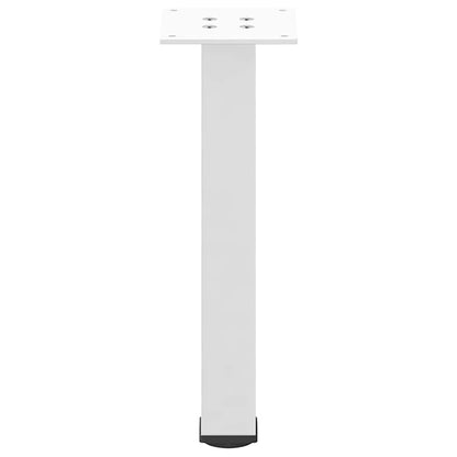 vidaXL Couchtischbeine 4 Stk. Weiß 42-44 cm Stahl
